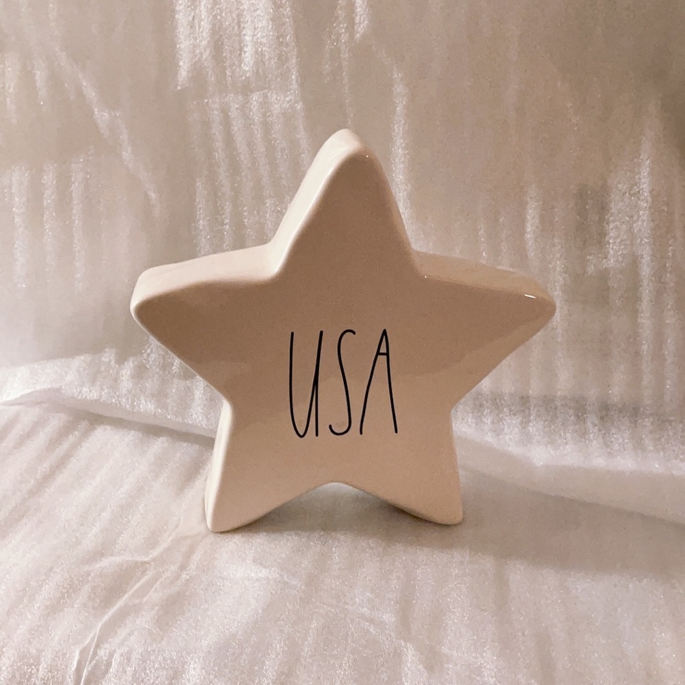 Rae Dunn USA Star Sign Tray Set of 2 New - Picture 4 of 4